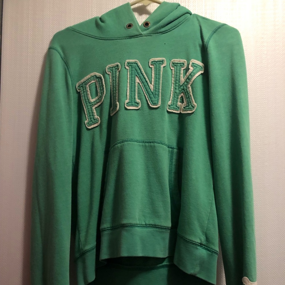Victoria Secret Pink Green Hoodie
